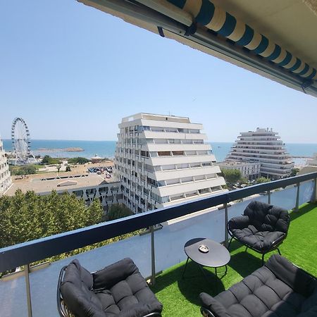 Appartement Lumineux Avec Vue Sur Mer A 50 M De La Plage Et Du Centre Ла Гранде-Моте Екстериор снимка